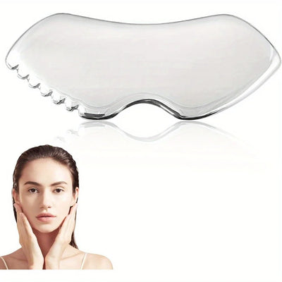 Nuvè Gua Sha — Stainless Steel Sculpting Tool