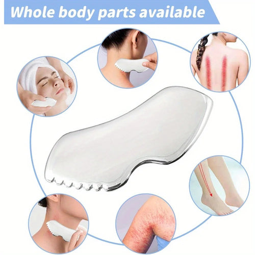 Nuvè Gua Sha — Stainless Steel Sculpting Tool