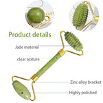 Nuvè Jade Roller Vibrating — Premium Rose Quartz Massage Tool